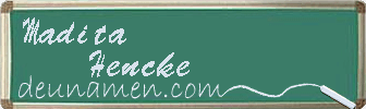 Madita Hencke Visitenkarte